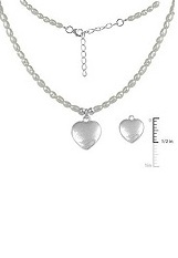 terrific itsy-bitsy rice or round pearl necklace for babies 
